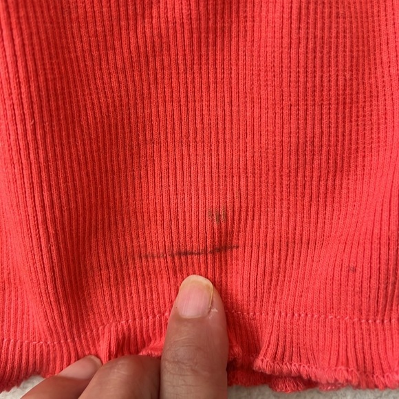 Peach Zippered stretchy Women's Skirt Set - Picture 6 of 7